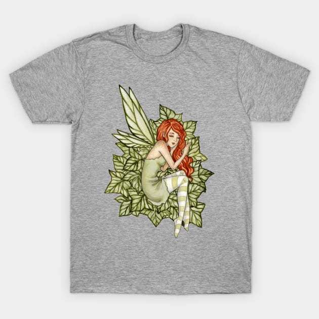 Sleepy Ivy Fairy T-Shirt by AmyBrownArt